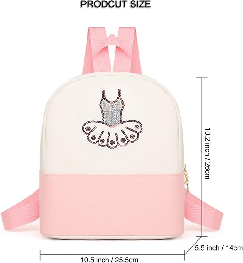 SEHXIM Cute Ballet Dance Backpack,Tutu Dress Dance Bag,Personalized Ballet Dance Bag for Girls,Gymnastics Ballet Bags,ballet dance bag,Ballerina Duffle Bag (Purple) - Image 2
